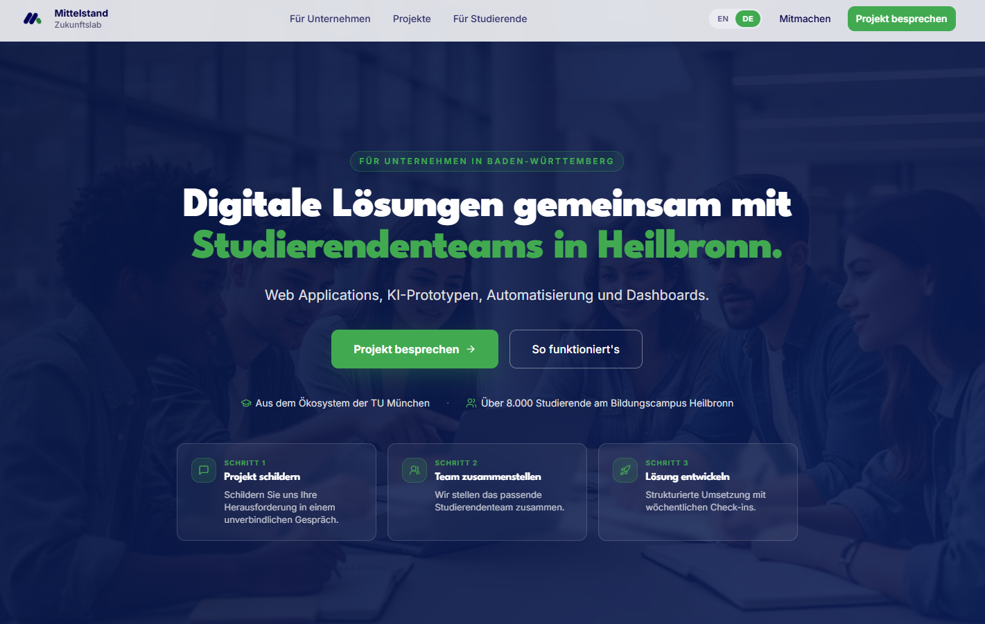 Mittelstand-Zukunftslab product view