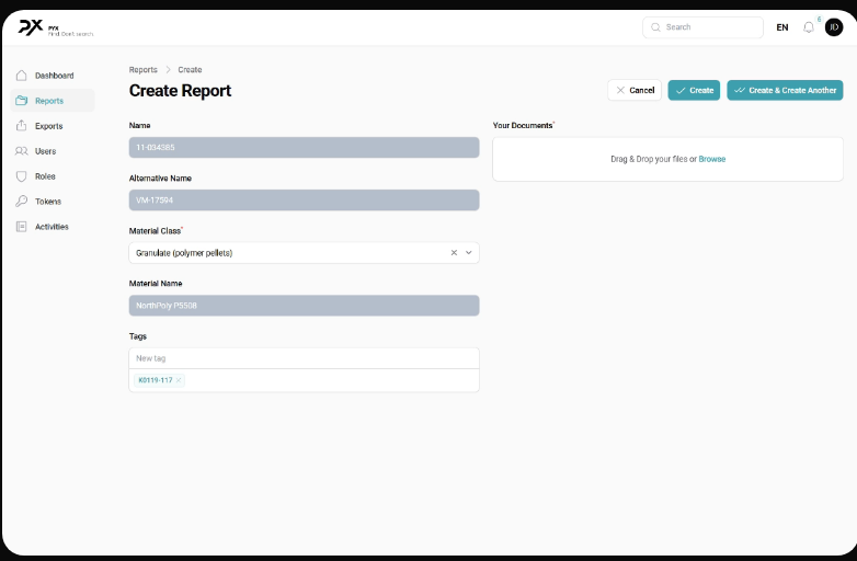 Pyx AI product view